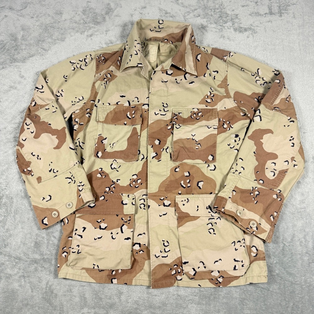 US Military Mens Medium Long BDU Jacket 6-Color Chocolate Chip Desert Camo Coat